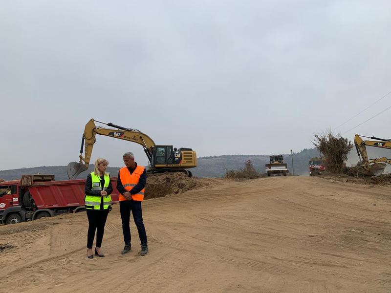 Министър Аврамова провери строителството в участъци от пътя Видин - Ботевград
