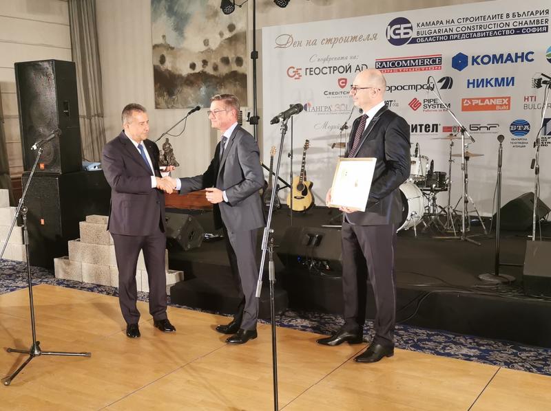 Зам.-министър Йовев връчи награда в конкурса „Най-добър строител“