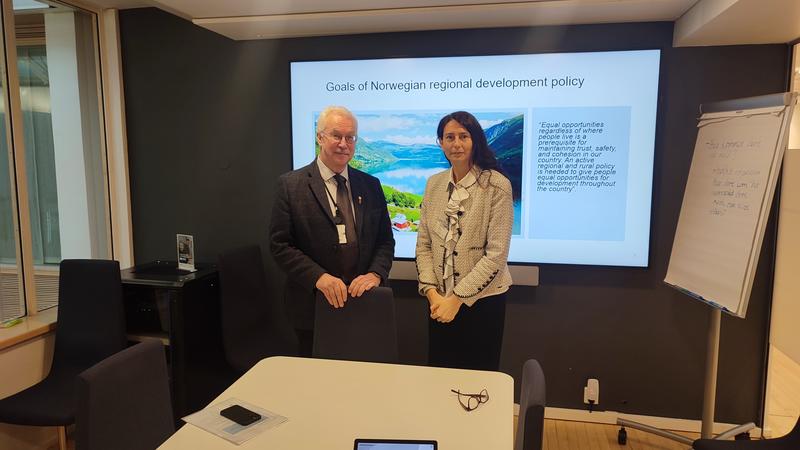 Deputy Minister Angelina Boneva discussed regionally significant initiatives with the State Secretary for Local Government and Regional Development of Norway Ule Gustav Narud