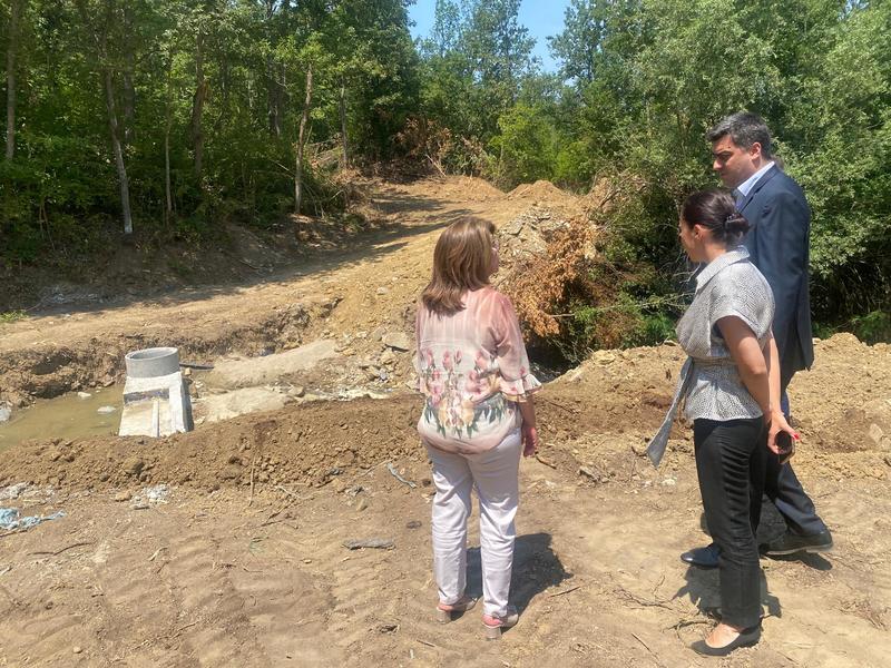 Министър Виолета Коритарова провери строителството на магистрала „Хемус“ - 4