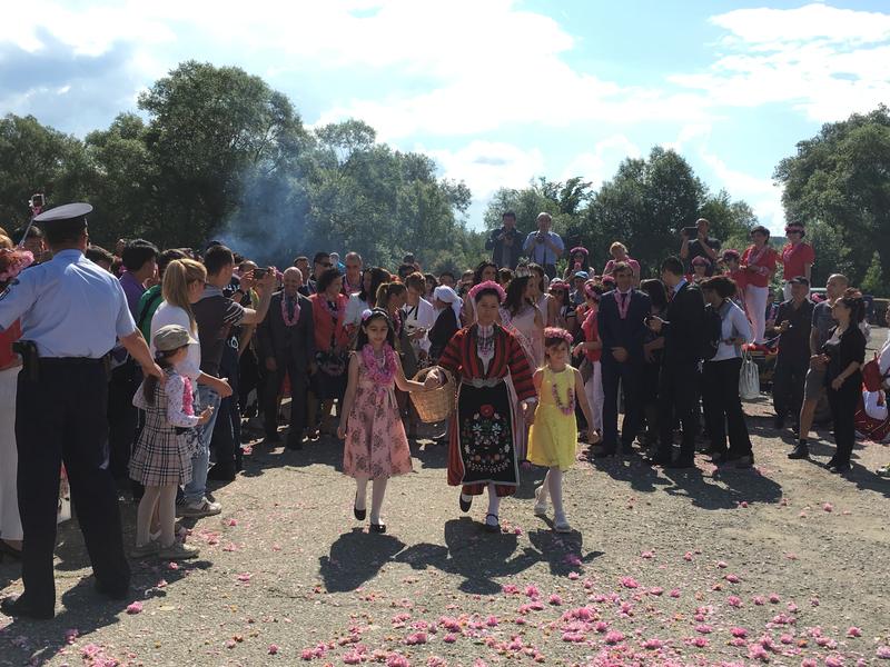  Министър Лиляна Павлова се включи в ритуала „розобер“ в розовите полетата край Казанлък  - 14