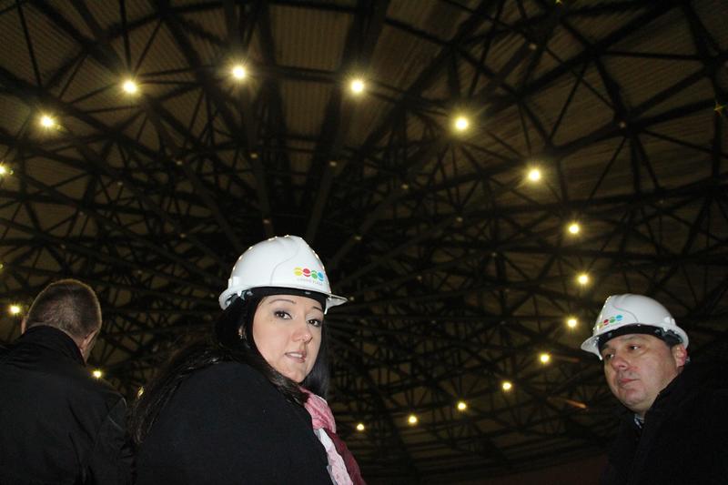  Лиляна Павлова огледа строителството на спортната зала в Русе   - 3