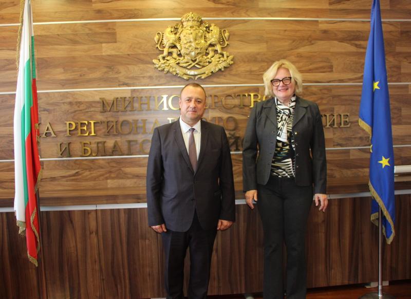 Minister Ivan Ivanov discussed opportunities for upgrading the cooperation between Bulgaria and Austria with Ambassador Andrea Ikic-Böhm