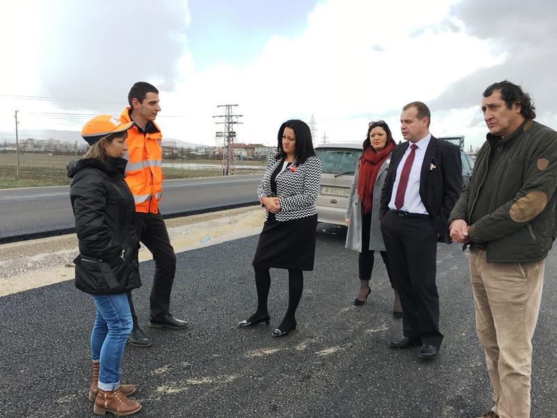 Министър Лиляна Павлова и инж. Лазар Лазаров инспектираха строителството на Участък 2 от Западната дъга на Софийски околовръстен път и Северната скоростна тангента - 16