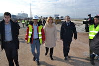 Министър Терзиева провери строителството на участък 1 от Западната дъга на СОП
