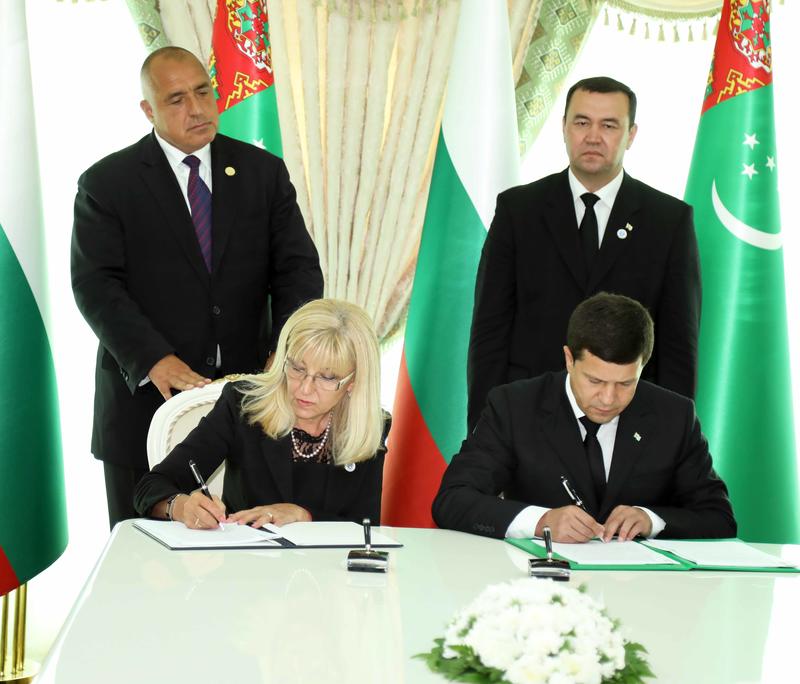 Bulgaria and Turkmenistan signed a bilateral documents in areas of mutual interest