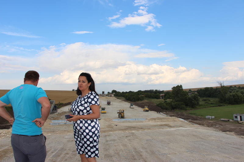  Министър Павлова инспектира строителството на пътен възел Шумен-Белокопитово - 5