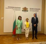 Ministers Violeta Koritarova and Georgi Gvozdeykov discussed with the Romanian Ambassador the readiness to launch the Ruse-Giurgiu ferry