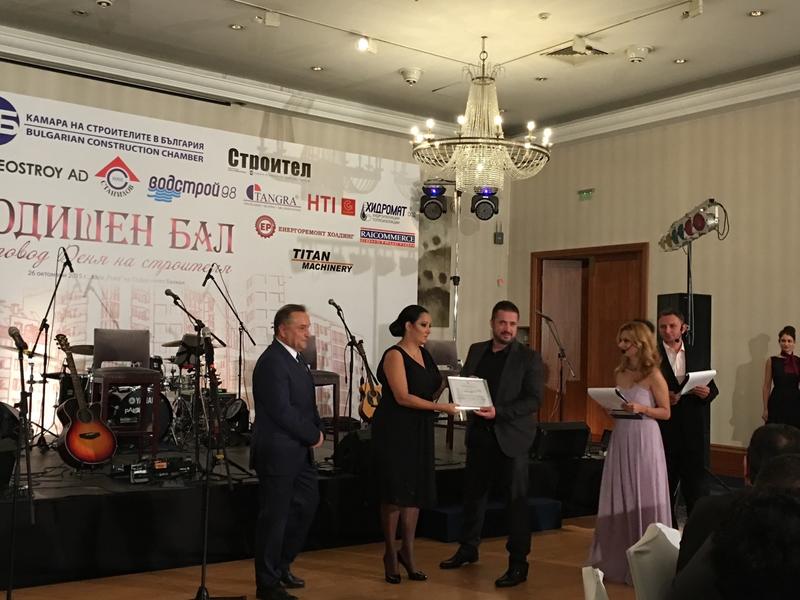 Министър Павлова връчи годишните награди на Камарата на строителите в България в категория 