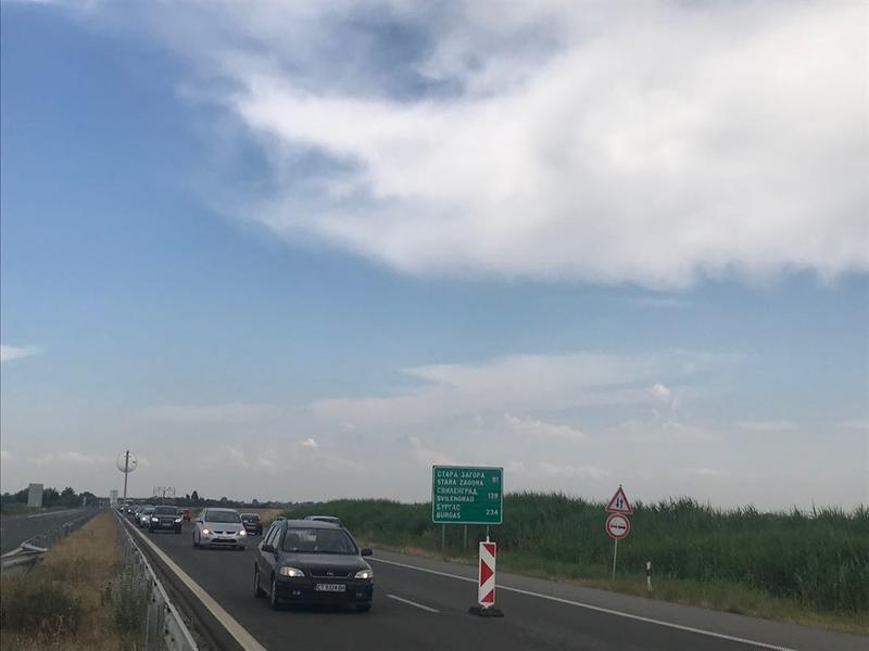 Днес завършва ремонтът на 22 км участък от АМ „Тракия“ между Пловдив и Стара Загора (снимки) - 9