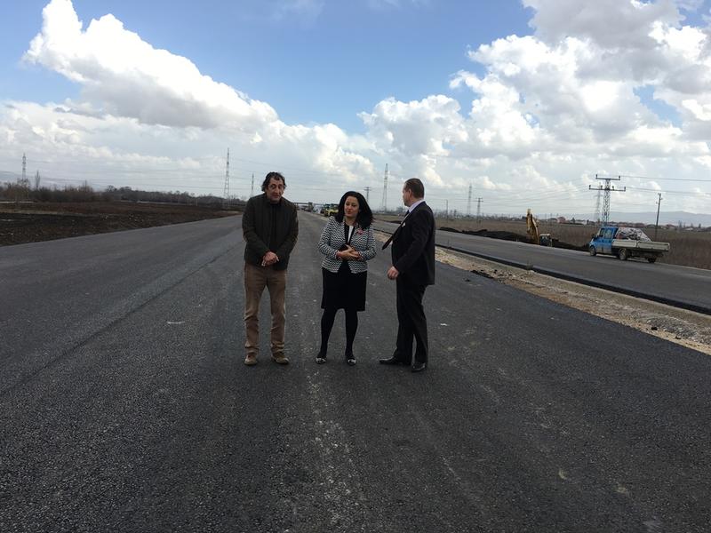 Министър Лиляна Павлова и инж. Лазар Лазаров инспектираха строителството на Участък 2 от Западната дъга на Софийски околовръстен път и Северната скоростна тангента - 14