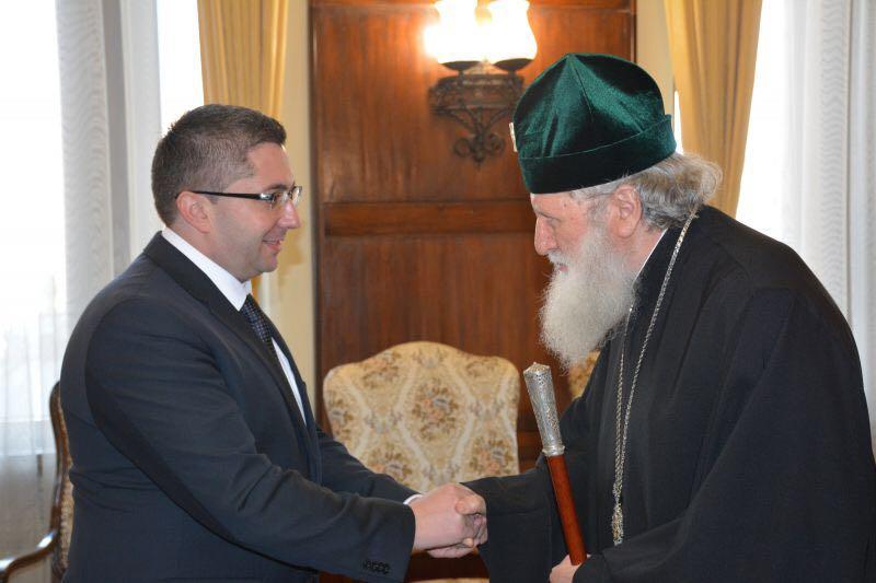 Среща на министър Нанков с Негово Светейшество Българския патриарх Неофит - 4