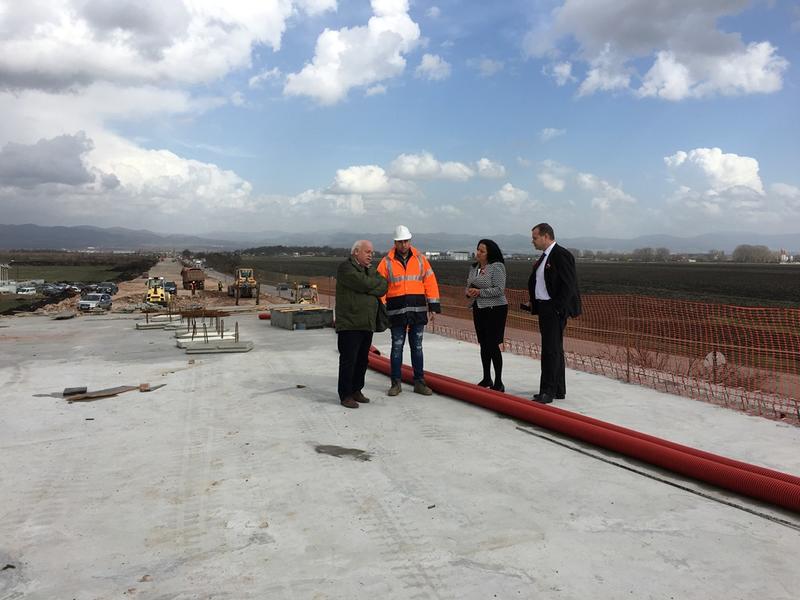 Министър Лиляна Павлова и инж. Лазар Лазаров инспектираха строителството на Участък 2 от Западната дъга на Софийски околовръстен път и Северната скоростна тангента - 6