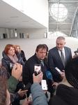 Министър Иван Шишков при инспекция на спортната зала в Бургас: Решението на Конституционния съд за парите на пътните фирми не ме учудва