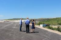 Министър Павлова инспектира напредъка в строителните дейности по ЛОТ 2 на АМ „Струма“