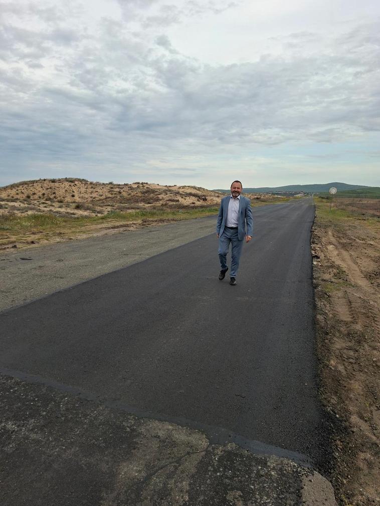 Министър Найденов провери ремонтните дейности на част от трасето на Giro d`Italia в област Бургас