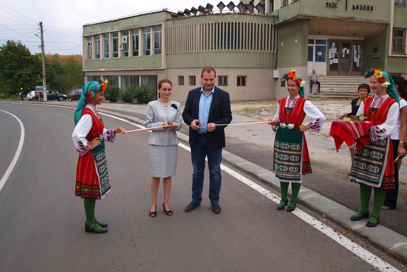 Заместник-министър Чобанова откри рехабилитирания път между областите Ямбол и Хасково - 1